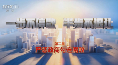 电视专题片《一步不停歇 半步不退让》第二集《严惩政商勾连腐败》